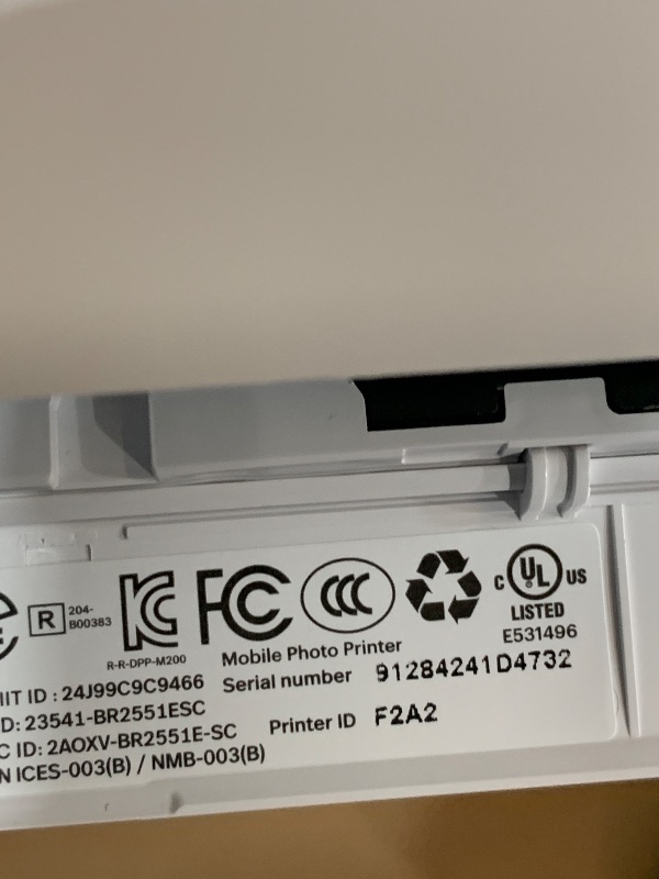 Photo 1 of **SEE NOTES** Polaroid Hi-Print - 2nd Generation Bluetooth Connected 2x3 Pocket Photo Dye-Sub Printer - White Printer Only (9128)