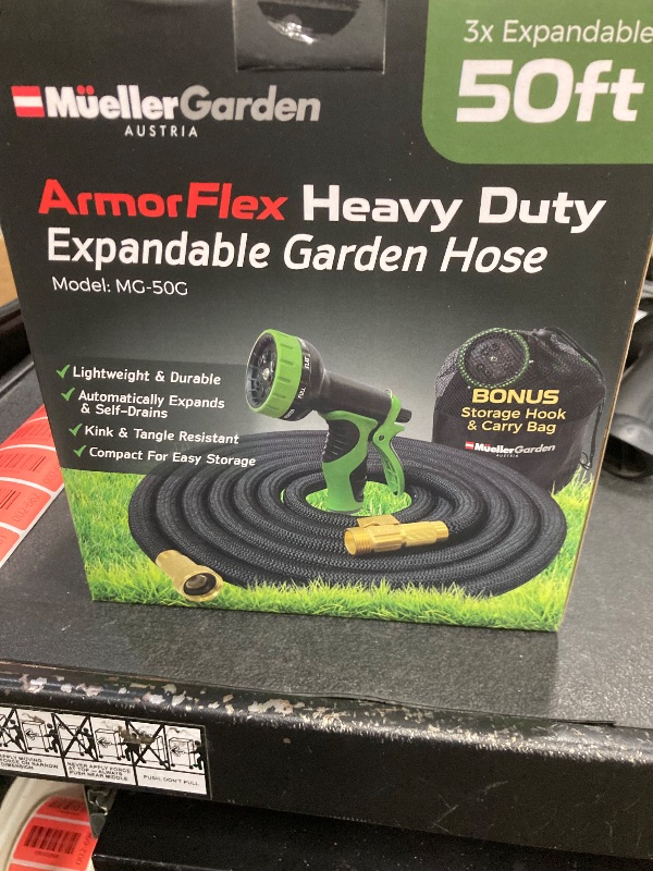 Photo 1 of  HEAVY DUTY EXPANDABLE Garden Hose, Super Light Weight Hose, 50 Ft, Black