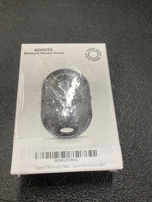 Photo 1 of [Upgraded] Bluetooth 5.0 Remote Shutter for iPhone & Android Camera Wireless Remote Control Selfie Button for iPad iPod Tablet, HD Selfie Clicker for Photos & Videos (Blue) 2PACK