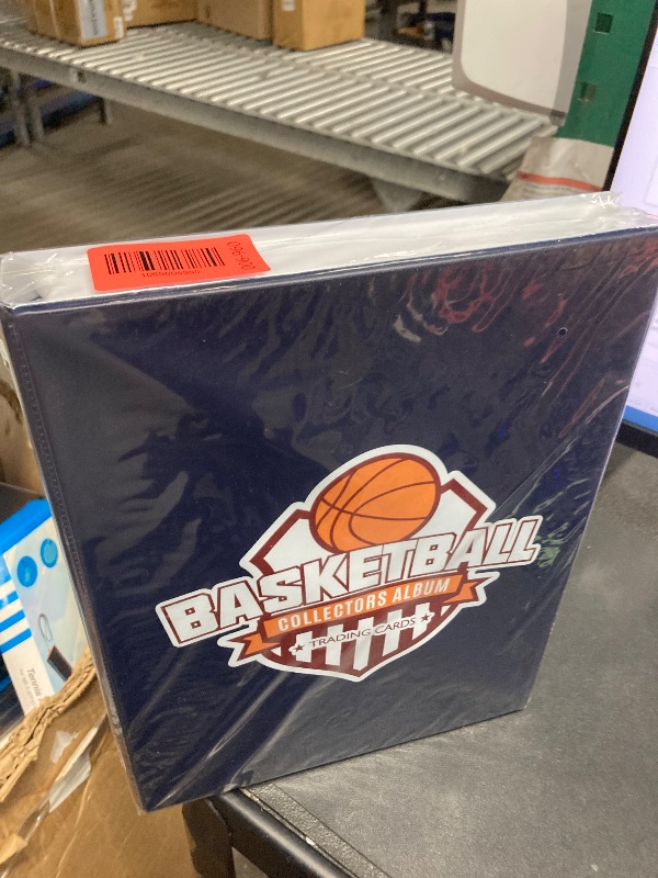 Photo 1 of 1 Dark Blue 9-Pocket Card Album - 20-Page 360-Card Capacity, Side-Loading Portable Card Binder for Sports Trading Cards (Baseball, Basketball, Football), Secure Snap Closure