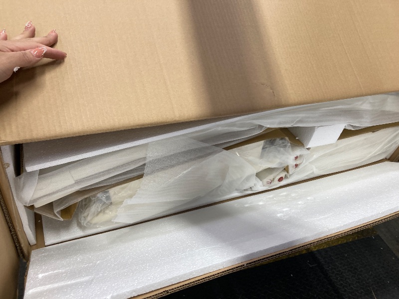 Photo 1 of  Boston X-Back Chair for Dining Room with Faux Leather Seat - White - Set of 2