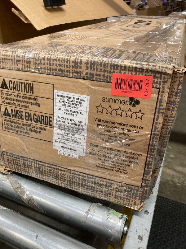 Photo 1 of ***MISSING PARTS(WHEEL)***Summer Infant 3Dlite Folding Lightweight Side by Side Double Stroller with 5-Point Safety Harness for Infants and Toddlers, Black