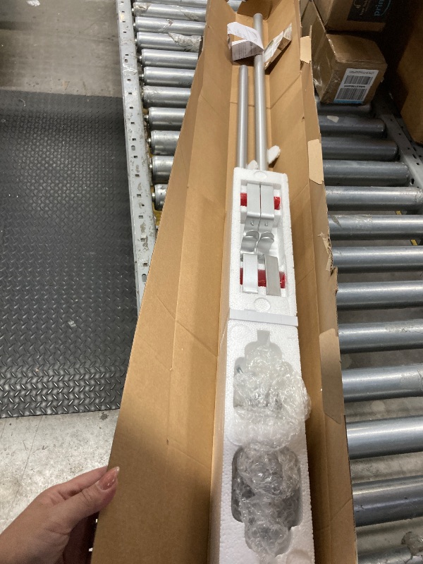 Photo 1 of 1 Inch Curtain Rods 72 to 144 Inches (6 to 12 ft) Telescoping Single Drapery Rod, USFOOK Heavy Duty Curtain Rods for Windows with Silver Decorative Translucent Finials