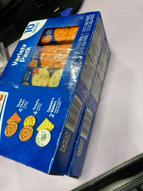 Photo 1 of **2 BOX **Lance Sandwich Crackers, Variety Pack, 3 Flavors, 10 Individually Wrapped Packs, 6 Sandwiches Each