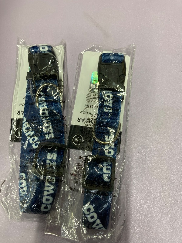 Photo 1 of **2 PIECES**Dallas Cowboys Pet Collar Size M