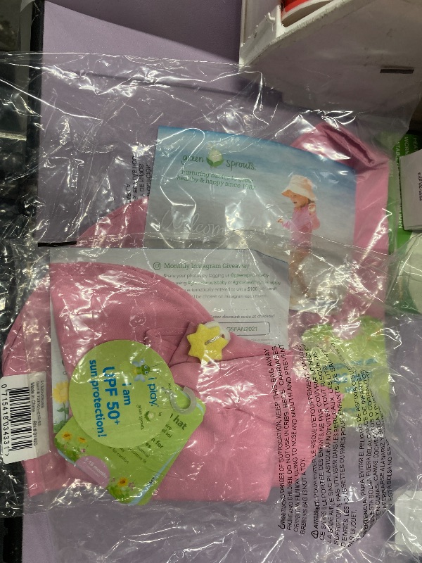 Photo 1 of **2 PIECES**i play. Baby Flap Sun Protection Swim Hat, Light Pink, 9-18 Months