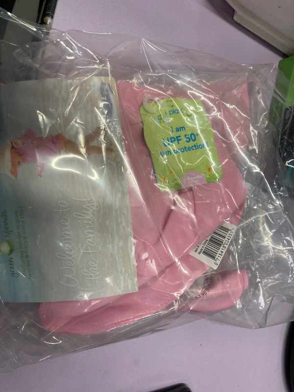 Photo 1 of **2 pieces**i play. Baby Flap Sun Protection Swim Hat, Light Pink, 9-18 Months