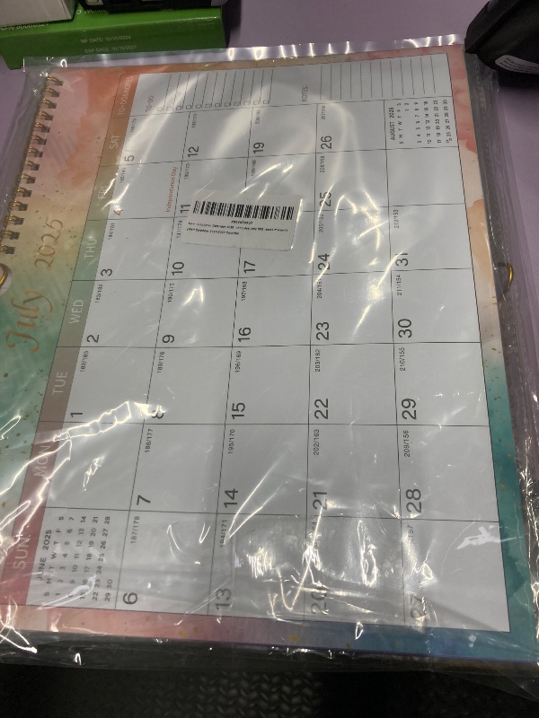 View 2 of **3 pieces **Lbylyhxc 2026 Calendar - Use Now to December 2026 -18 Monthly Wall Calendar 2026, 11 x 8.5 Inches.Thick Paper with Julian Dates and Block for New Year and Christmas Presents (Wall Calendar 2025-2026 Colorful)