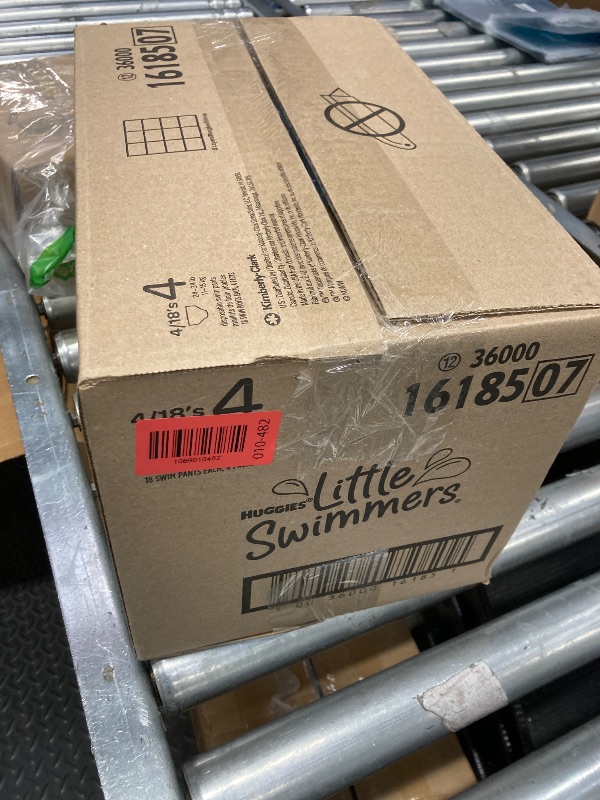 Photo 1 of **4 PAK**Huggies Little Swimmers Disposable Swimming Diapers, Size 4 (24-34 lbs), 18 Ct