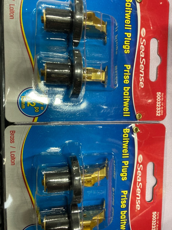 Photo 1 of **2 pieces **SeaSense Baitwell Plug (Pair, 1/2- Inch)