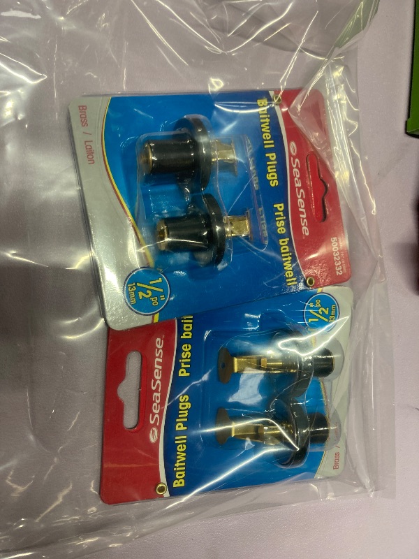 Photo 1 of ***2 PACKS OF ***SeaSense Baitwell Plug (Pair, 1/2- Inch)