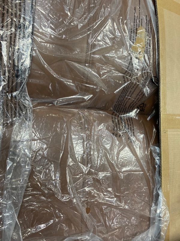 Photo 1 of ***MISSING 2 LEGS, 1 SUPPORT BAR & THE SIDES***FShahoo Convertible Folding Futon Sofa Bed Sleeper Couch for Living Room Faux Leather Upholstered Loveseat w/Removable Armrests, Metal Legs, 2 Cup Holders, ***MISSING 2 LEGS, 1 SUPPORT BAR & THE SIDES***THERE