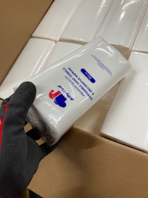 Photo 1 of 1000 Pack Disposable Bathroom Napkins Hand Towels for Bathroom, White Guest Napkins, Paper Towels for Kitchen, Parties