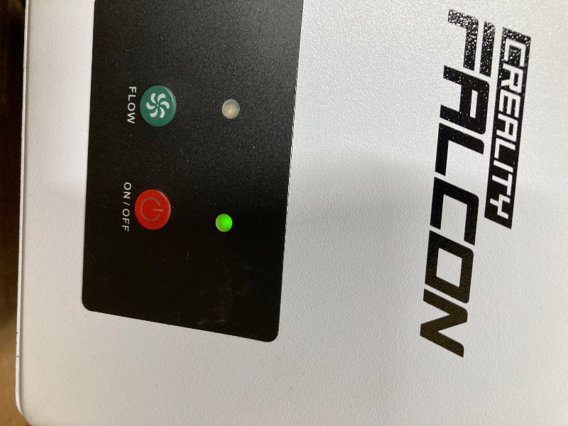 Photo 1 of ***FILTER IS MISSING***Creality  Purifier for Falcon A1 Laser Engraver, Fume Extractor for Most Laser Enclosure(Exhaust Duct Diamter: 2.6-3 inch), 45W Power Low Noise, 97% Purification Rate***FILTER IS MISSING***