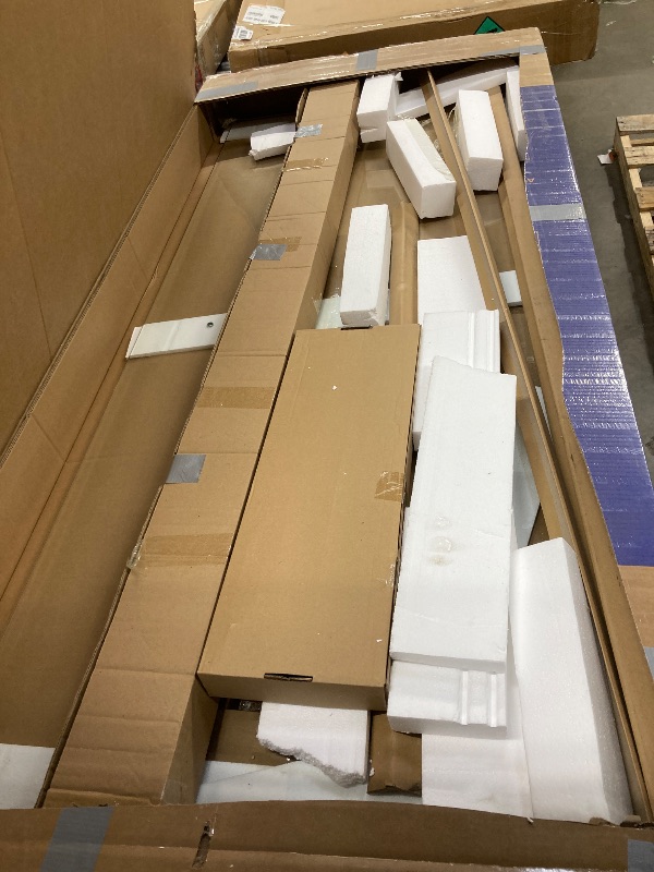 Photo 1 of ***(PARTS ONLY- INCOMPLETE SELLING AS IS )*** GETPRO Shower Door Double Sliding 57-60 in. W x 72 in. H Semi-Frameless Bypass Bathroom Glass Shower Sliding Doors,1/4 inch Clear Tempered Glass Door for Walk-in Shower Matte Black  ***BOX/RIPPED/TORN***