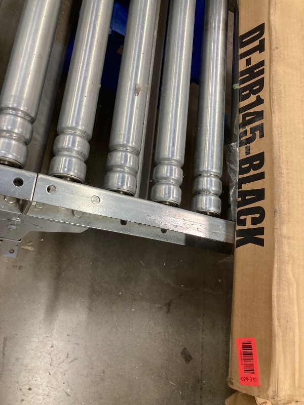 Photo 1 of 
51.2" Glass Dining Table for 6 People, Rectangular Black Kitchen Table with Tempered Glass Top and Metal Legs