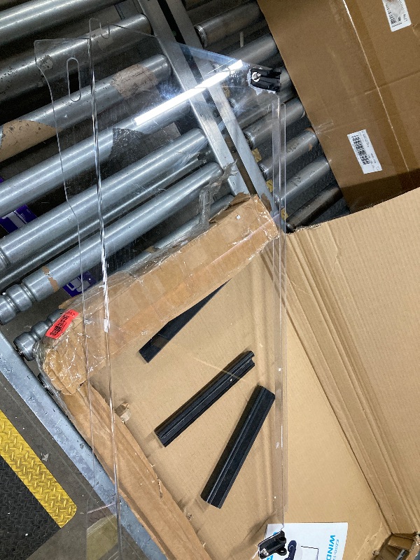 Photo 1 of **MISSING SOME ATTACHMENTS***Golf Cart Windshield for EZGO TXT 1995-2013 Gas & Electric, 40.7" W X 28.3" H, 3/16" Thick PC, Foldable Front Windshield with Heavy Duty Hinge, Anti-UV, Impact Resistant, Scratch Resistant