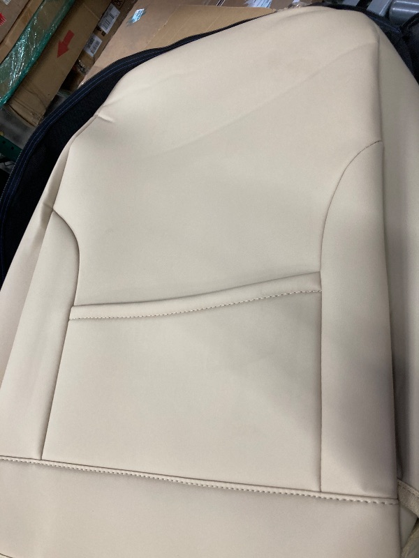 Photo 1 of 
Coverado Car Seat Covers Full Set, Nappa Leather Seat Covers for Cars, Waterproof Automotive Car Seat Covers Interior Accessories Universal Fit Most Sedans, SUVs, Pick-up Trucks(Beige)