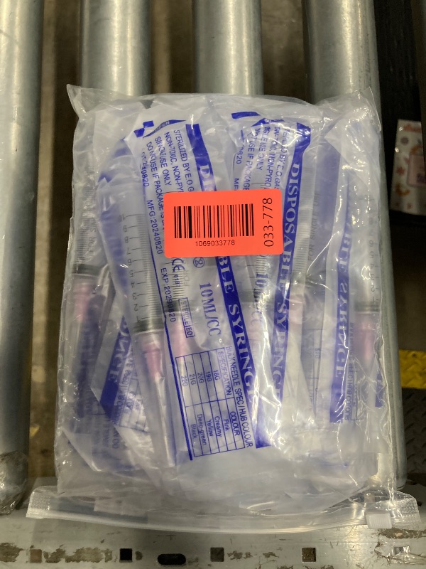 Photo 1 of 10ml Syring with Needle,18G 1.5 Inch Needle,25 Pack individually packaged