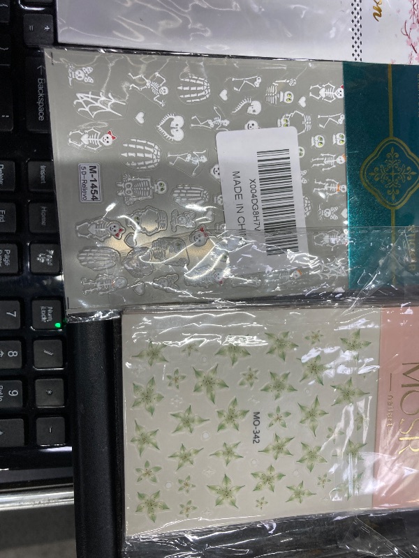 Photo 1 of ***7 PACKS INCLUDED***Halloween Nail Stickers Ghost Nail Decals 5 Sheets Self Adhesive Nail Art Stickers Ghosts Flower Skull Spider Nail Art Designs Halloween & VARIOUS OTHER Nail Supplies for Women Nail Art Decorations Accessories***7 PACKS INCLUDED***