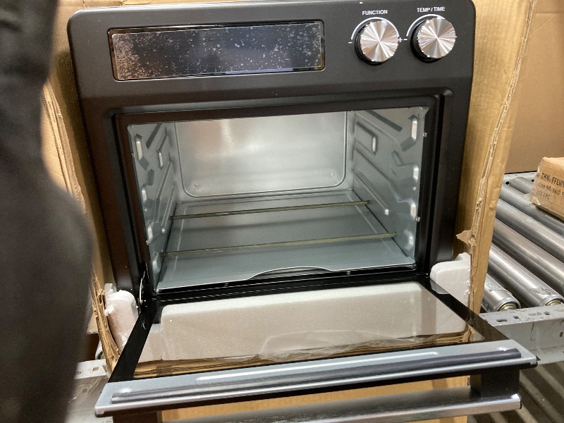 Photo 1 of ***NO COOKING RACK OR TRAY***26QT Air Fryer Oven,Oil-Less Digital Touchscreen Toaster Oven with 10-in-1 Multi Function&Custom Mode, Visible Window , 1800W,Black***NO COOKING RACK OR TRAY***
