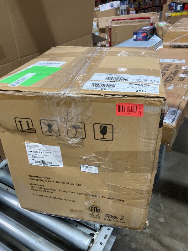 Photo 1 of ***NO COOKING RACK OR TRAY***26QT Air Fryer Oven,Oil-Less Digital Touchscreen Toaster Oven with 10-in-1 Multi Function&Custom Mode, Visible Window , 1800W,Black***NO COOKING RACK OR TRAY***