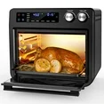 Photo 1 of ***NO COOKING RACK OR TRAY***26QT Air Fryer Oven,Oil-Less Digital Touchscreen Toaster Oven with 10-in-1 Multi Function&Custom Mode, Visible Window , 1800W,Black***NO COOKING RACK OR TRAY***