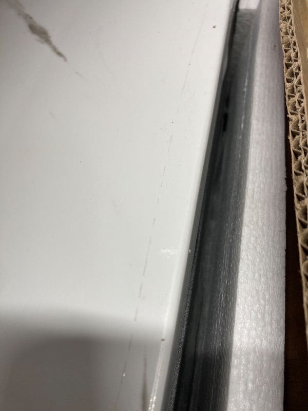 Photo 1 of *** WHITE TABLETOP***TABLETOP HAS LONG SCRATCH AS PER PICTURES***LTTROMAT Modern 7 Piece Dining Room Sets for 6, Faux Marble Dining Room Sets, PU Leather Chair, Dining Room, Apartment,*** WHITE TABLETOP***TABLETOP HAS LONG SCRATCH AS PER PICTURES***