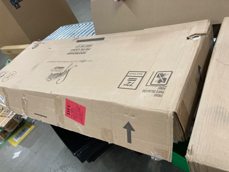 Photo 1 of ***4 BOXES INCLUDED IN SET***Signature Design by Ashley Hyanna Rustic Queen Panel Bed with Metal Slats, Foundation or Box Spring Needed, Light Brown***4 BOXES INCLUDED IN SET***