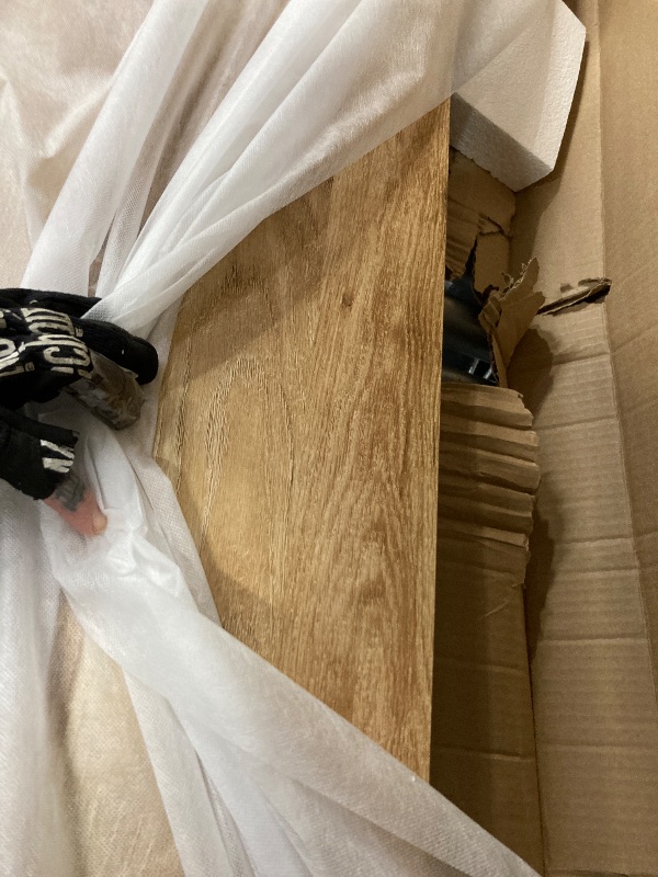 Photo 1 of ***4 BOXES INCLUDED IN SET***Signature Design by Ashley Hyanna Rustic Queen Panel Bed with Metal Slats, Foundation or Box Spring Needed, Light Brown***4 BOXES INCLUDED IN SET***