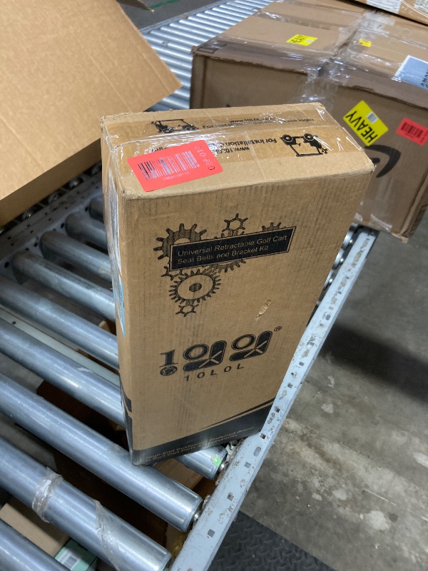 Photo 1 of 10L0L Universal 4 Passenger (2+2) Golf Cart Seat Belt Kit for EZGO, Yamaha, Club Car, Fits Front Rear Seat, with Bracket