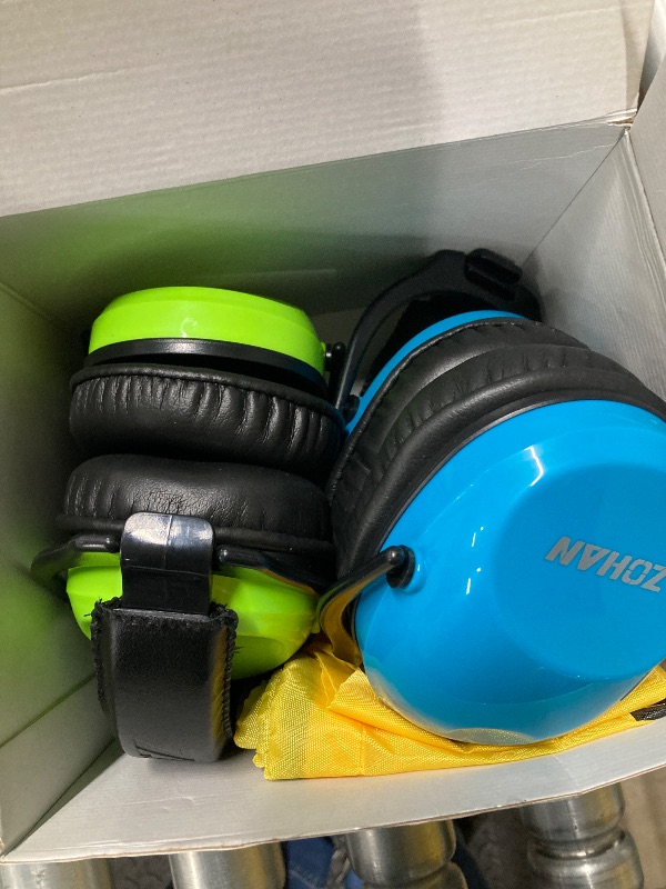 Photo 1 of ***(DAMAGE EAR CUSHION NOT ATTACHED -SELLING AS IS)*** ZOHAN Kids Ear Protection 2 Pack, Kids Noise Canceling Headphone for Concerts, Monster Truck, Fireworks