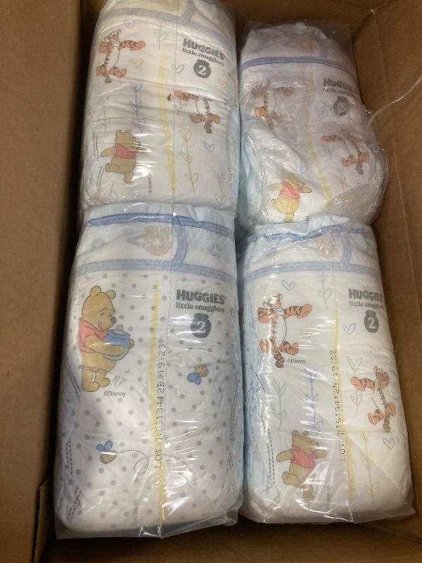 Photo 1 of +++1 OPEN BAG+++Huggies Size 2 Diapers, Little Snugglers Baby Diapers, Size 2 (12-18 lbs), 84 Count, Packaging May Vary