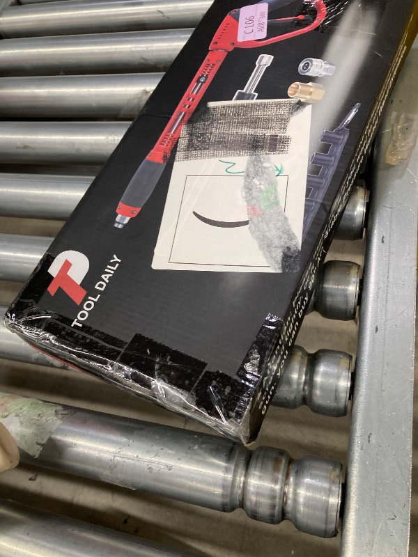 Photo 1 of ***(MISSING PARTS -SELLING AS IS)*** Tool Daily Deluxe Pressure Washer Gun, with Replacement Wand Extension, Nozzle Tips, M22 Fitting, 40 Inch, 5000 PSI