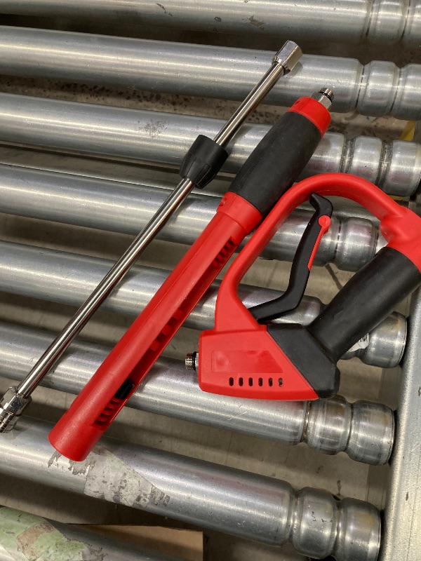 Photo 1 of ***(MISSING PARTS -SELLING AS IS)*** Tool Daily Deluxe Pressure Washer Gun, with Replacement Wand Extension, Nozzle Tips, M22 Fitting, 40 Inch, 5000 PSI