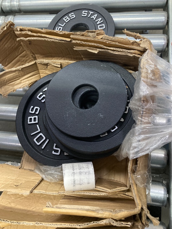 Photo 1 of ***WHAT YOU SEE IS WHAT IS INCLUDED***Fitvids Olympic Cast Iron 2-Inch Weight Plates for Strength Training & Weightlifting,