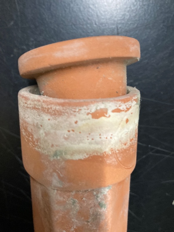 Photo 1 of ***(MISSING PARTS -SELLING AS IS )*** Terracotta Watering Spikes 3 Pack Plant Watering Devices Wine Bottle Automatic Plant Waterer for Vacations, Self Watering Stakes for Indoor Outdoor Plants