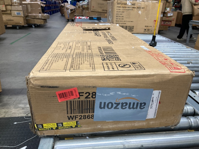 Photo 1 of --------------- PARTIAL SET BOX 3 ONLY ---------------- Ball & Cast Twin Over Full Bunk Bed with Storage Ladder and Full-Length Guardrails,Wooden Bunkbed w/Slat Support & into Two Individual Beds,Bedframe Furniture for Student Dorms,Guest Rooms,Espresso