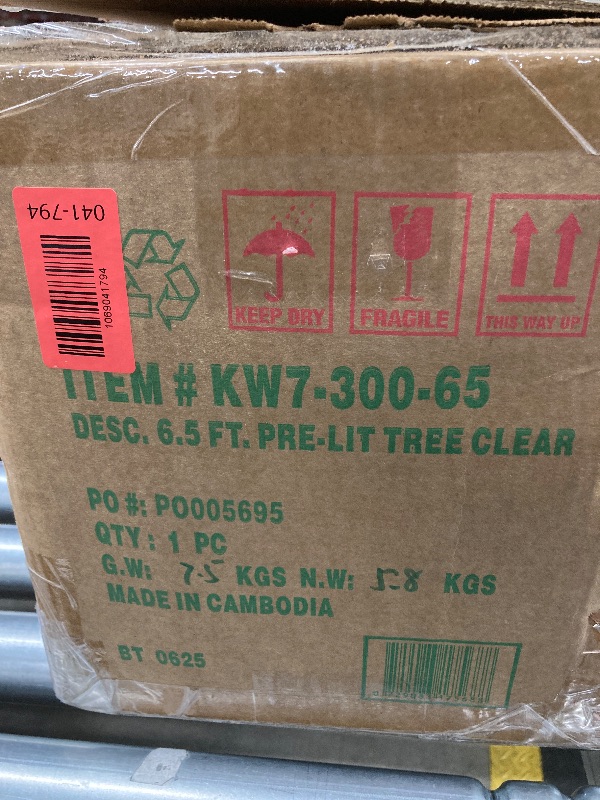 Photo 1 of ***tHE MODEL MAY VARY***  ***Factory seal***

National Tree Company 6.5 ft Unlit Dunhill Fir Full Artificial Christmas Tree, 1,838 Tips, Includes Stand, Green