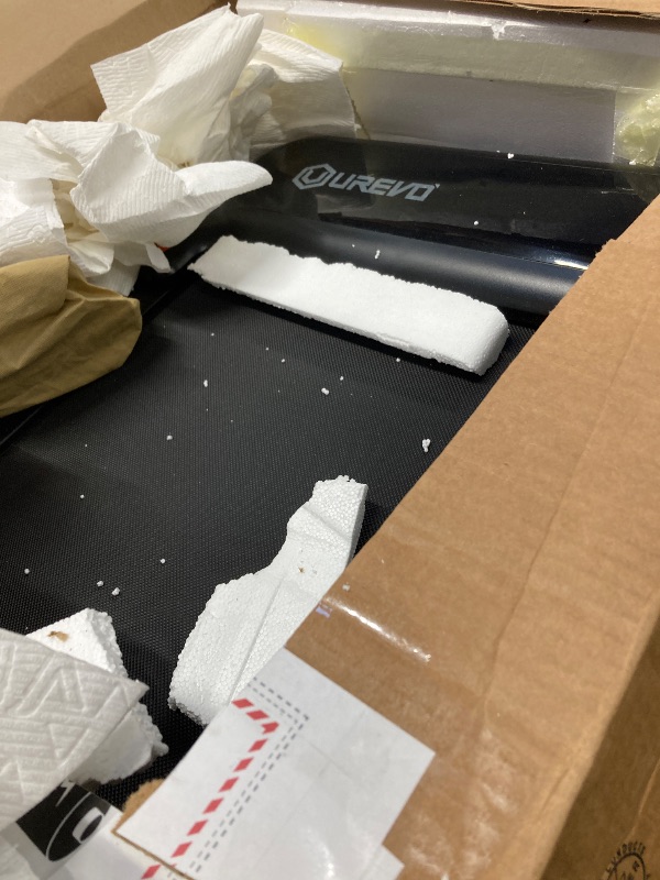 Photo 1 of ***Parts only***
UREVO Smart, Folding Treadmill, Compact Walking Pad with Safety Handle, Plug and Play, Dual LED Display, Workout APP, Walking or Running for Home Office, Remote Included