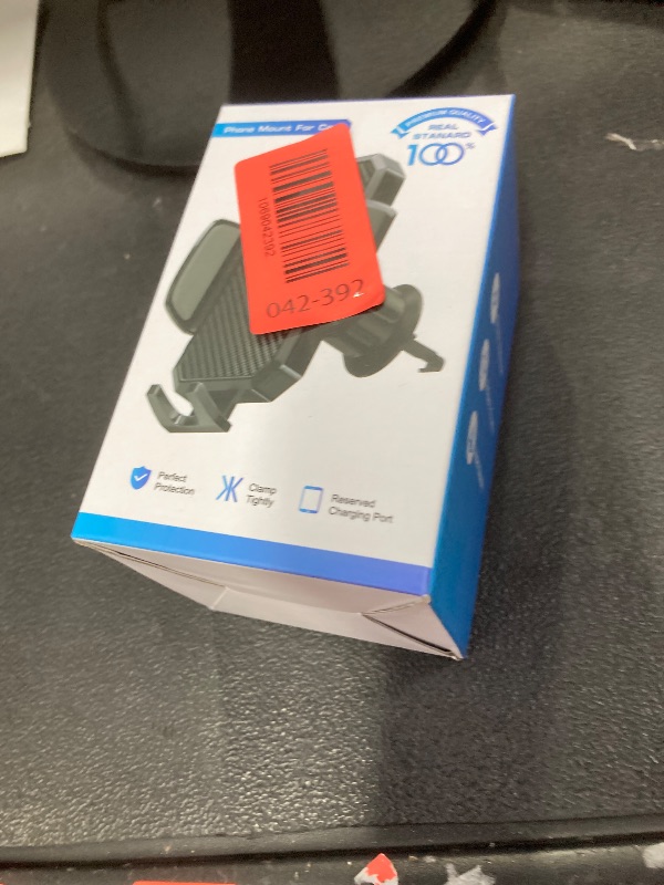 Photo 1 of ***Factory sealed***
FBB Phone Mount for Car, Air Vent Car Phone Holder with Metal Hook, One-Handed Operation 360° Rotation Cradle Compatible with 4-7 inch iPhone Samsung and Other Smartphones