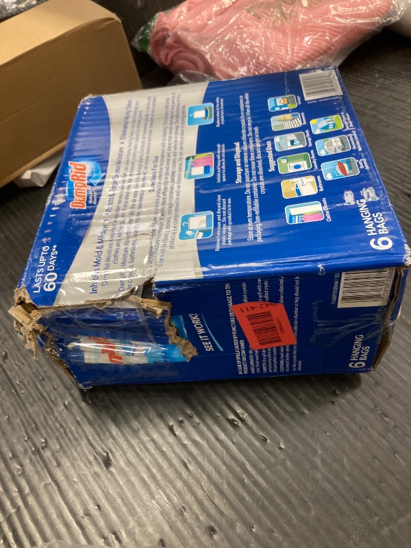 Photo 1 of ***Factory sealed***
DampRid Fragrance Free Hanging Moisture Absorber, 15.4 oz., Pack - Eliminates Musty Odors for Fresher Air, Ideal Moisture Absorbers for Closet, 10% More Moisture Absorbing Power*