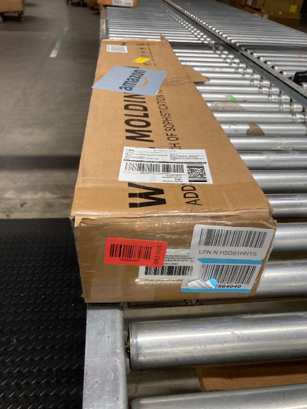 Photo 1 of 3 Set Peel and Stick Wall Molding Kit,Premade Self Adhesive Wainscoting Panels,Ready to Assemble Accent Molding Trim for Interior Wall Moulding Decor (24x60in)