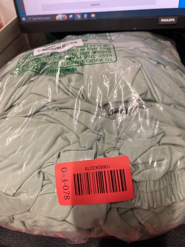 Photo 1 of Pack Stretch Fabric Table Top Cap Cover, Tables, Spandex Table Covers Washable Elastic Rectangle Tablecloth Protector for Indoor Outdoor Party Picnic Wedding, Sage Green, 30" W x 72" L