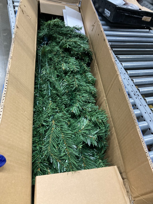 Photo 1 of ***REFERENCE***COMHOMA Artificial Christmas Tree,6.5ft Hinged Spruce Tree with 1,000 Branch Tips,Meatl Foldable Base,Easy Assembly Holiday Decoration(Green)
