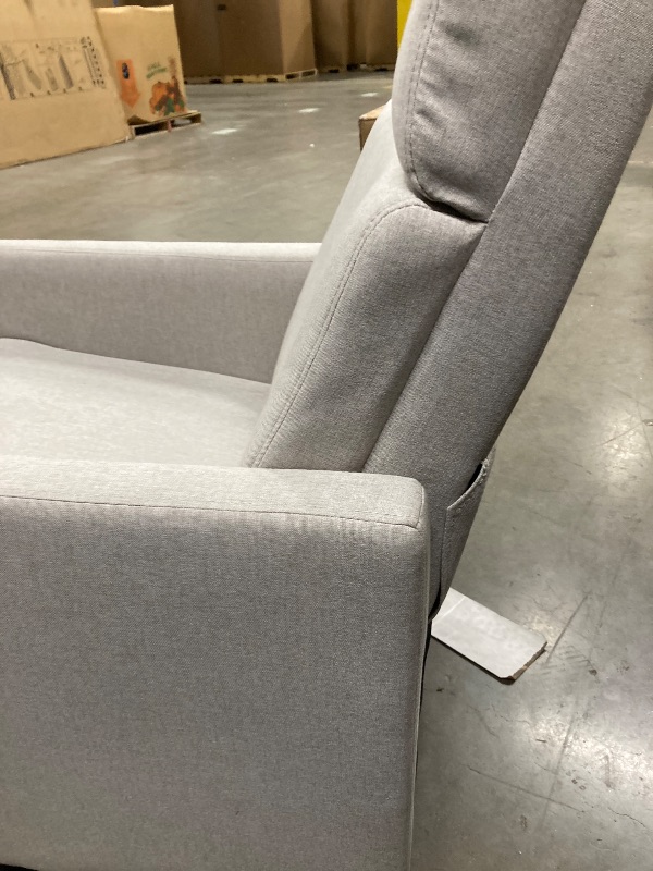 Photo 1 of ***dirty***Merax Modern Modern Soft Linen Swivel Push Back Rocker Recliner w/Headsupport Adjustable Nursery Glider Chair for Living Room, Bedroom Tan