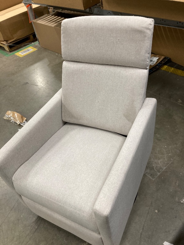 Photo 1 of ***dirty***Merax Modern Modern Soft Linen Swivel Push Back Rocker Recliner w/Headsupport Adjustable Nursery Glider Chair for Living Room, Bedroom Tan