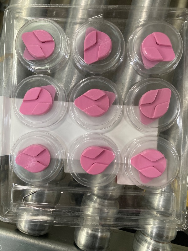 Photo 1 of ***HOOKS MISSING**ONLY ADHESIVE PORTION IS INCLUDED***evron 304 Stainless Steel Wall Hooks, Self Adhesive Utility Hooks for Hanging Heavy Duty 30lbs (18Pcs Pink, Water-Drop)***HOOKS MISSING**ONLY ADHESIVE PORTION IS INCLUDED***