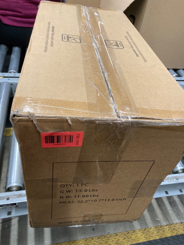 Photo 1 of **STAND HAS CRACKED LEG-SEE PICS***Electric Fireplace Logs Inserts Heater with Infrared Remote Controller 5 Flame Brightness 24 H Timer Overheating Protection for Home and Office Decor Black