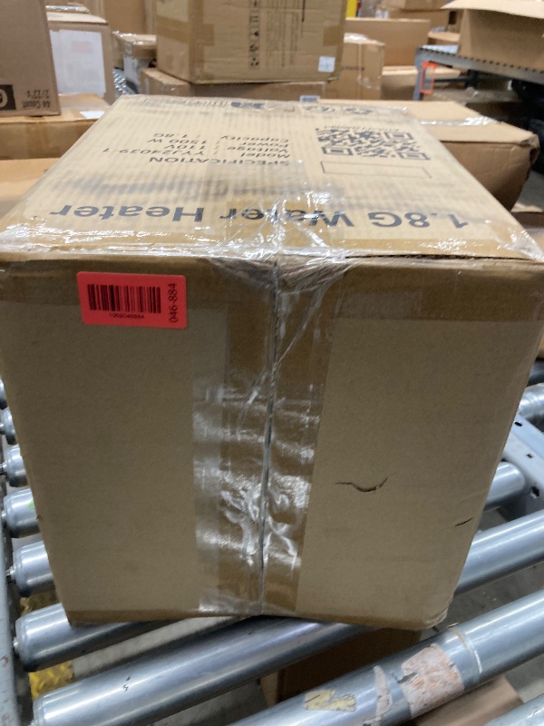 Photo 1 of 1.8 Gallon Electric Mini Tank Water Heater, 110V 1500W Point of Use On Demand Under Sink Instant Hot Water Heater for Home Kichen Bathroom***USED***